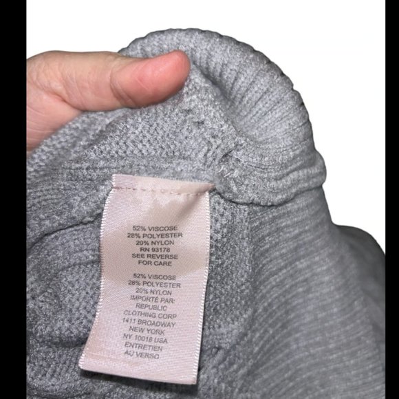 Philosophy women’s grey cable knit sweater S - Picture 6 of 6